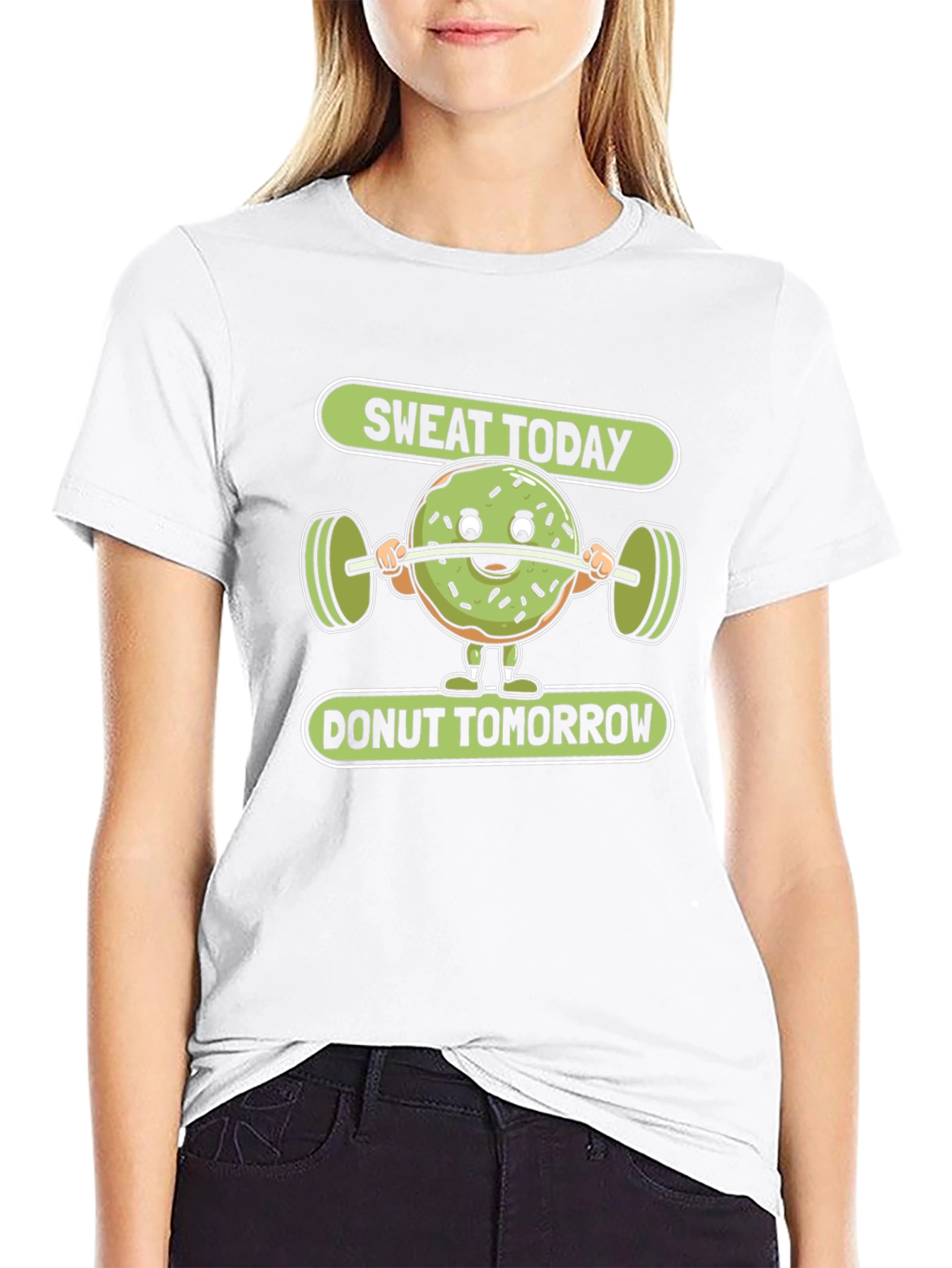 Sweat Today Donut Tomorrow Graphic T-Shirt
