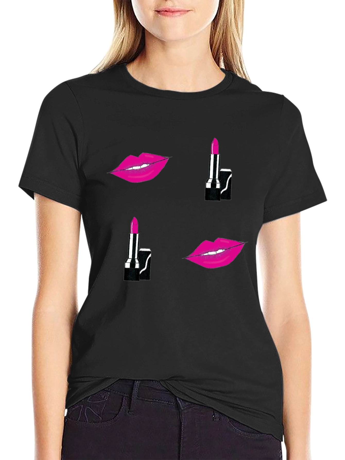 Kiss & Tell T-Shirt - Lipstick Graphic Tee