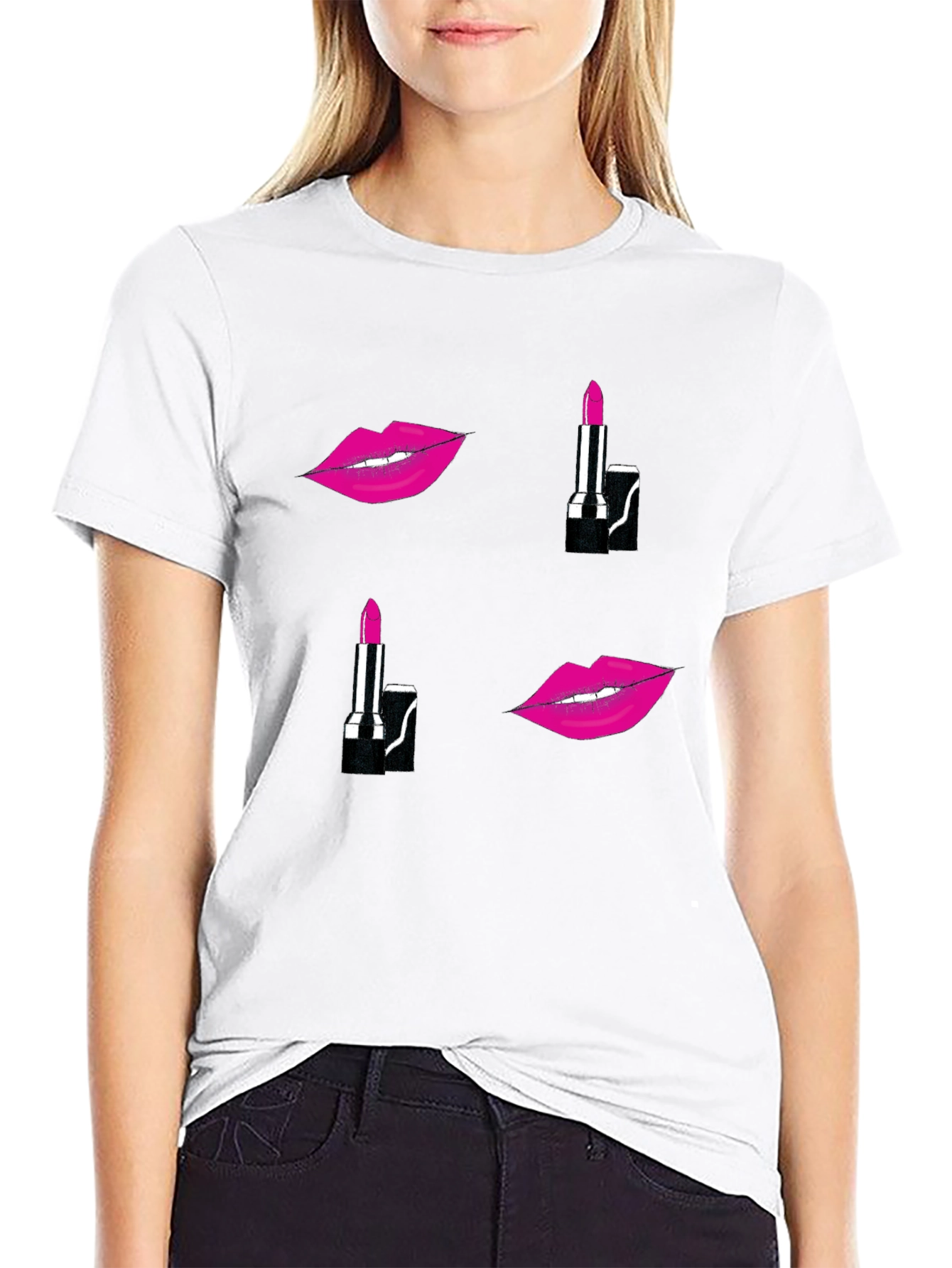 Kiss & Tell T-Shirt - Lipstick Graphic Tee