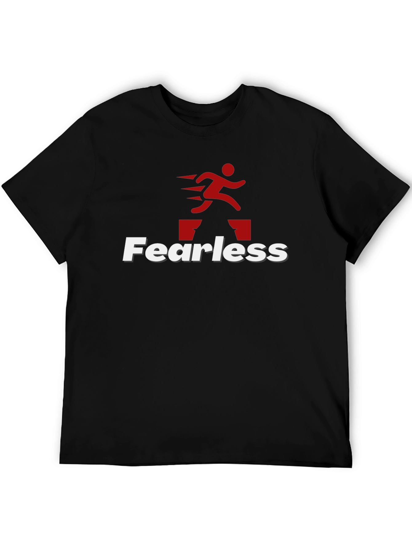 Fearless Hurdle Jumper Graphic Tee - Black
