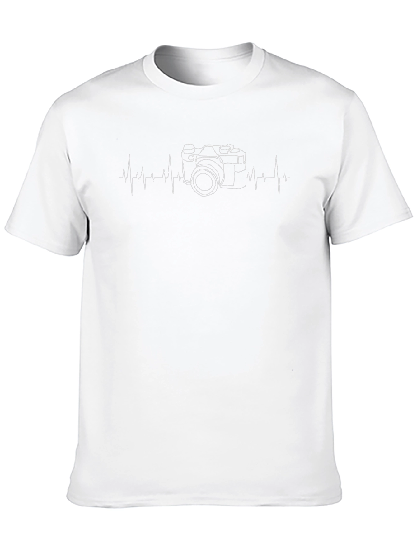 Photographer Heartbeat T-Shirt - Black