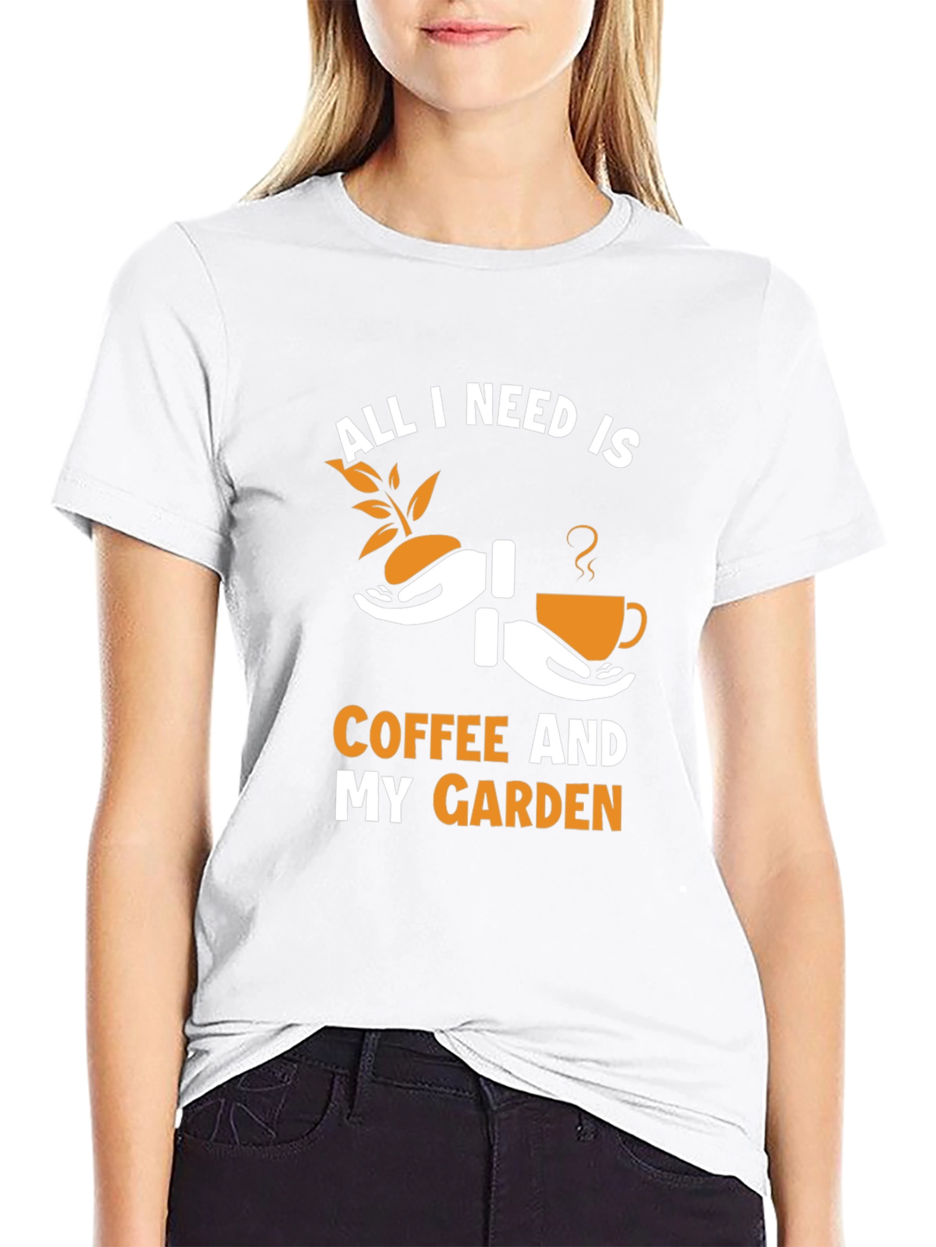 Gardeners Delight T-Shirt: Coffee & Garden