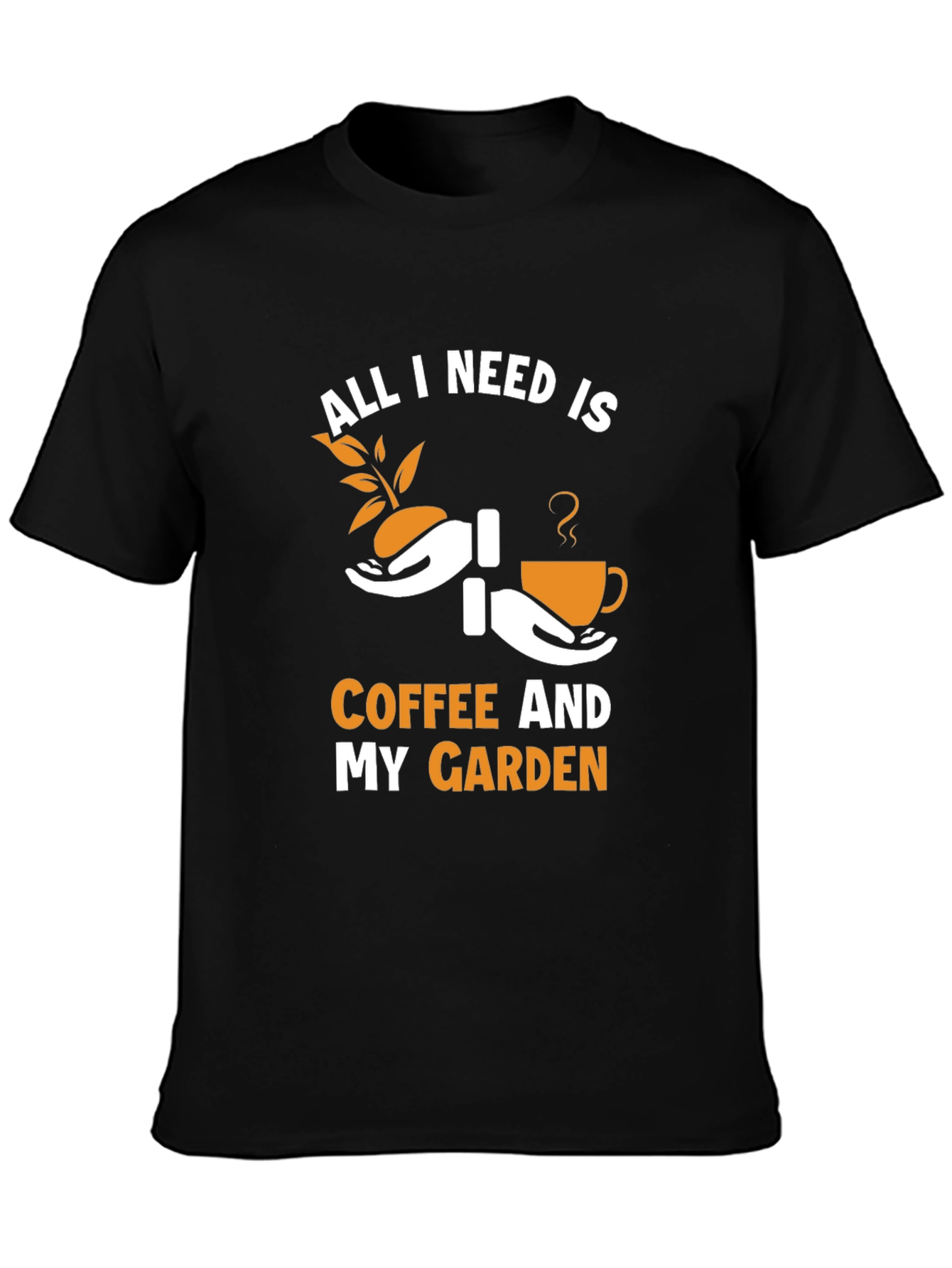 Gardeners Delight T-Shirt: Coffee & Garden