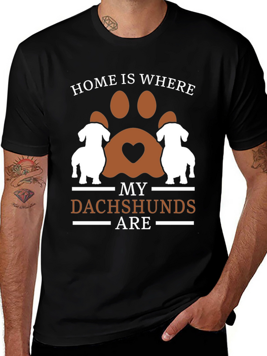 Dachshund Home T-Shirt - Dog Lover Tee
