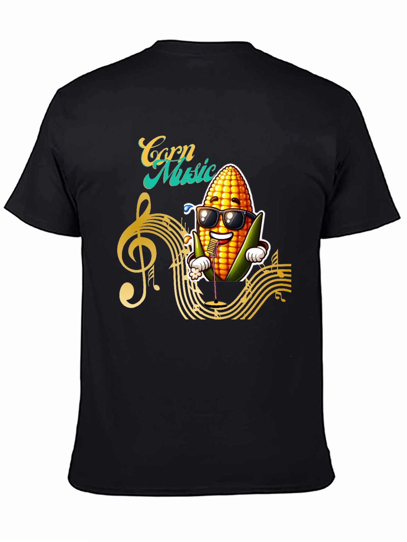 Corn Music Graphic T-Shirt
