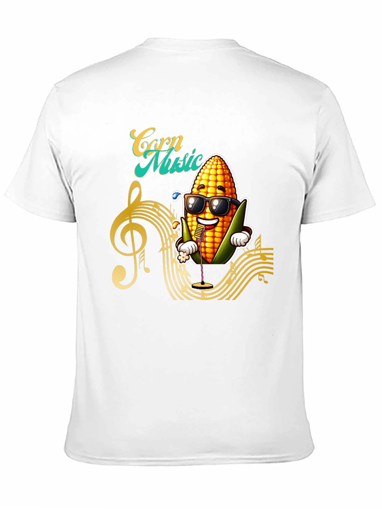 Corn Music Graphic T-Shirt