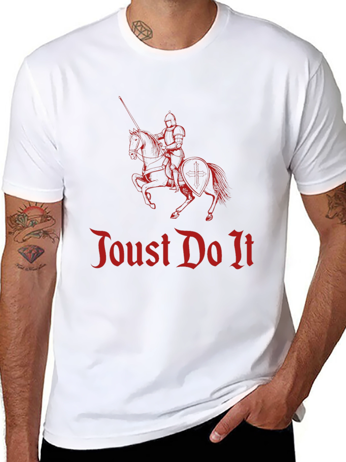 Joust Do It Knight Graphic Tee - Black