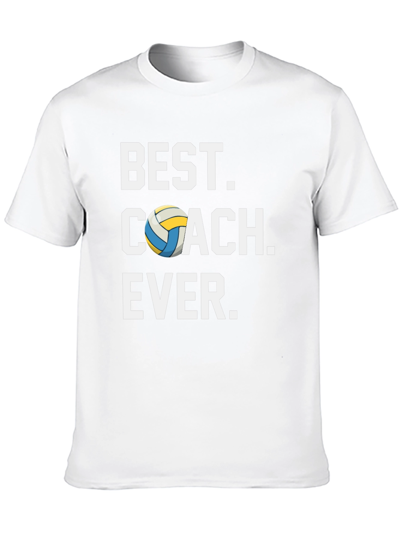 Best Coach Ever Volleyball Graphic T-Shirt
