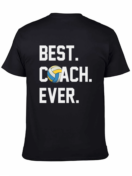 Best Coach Ever Volleyball Graphic T-Shirt