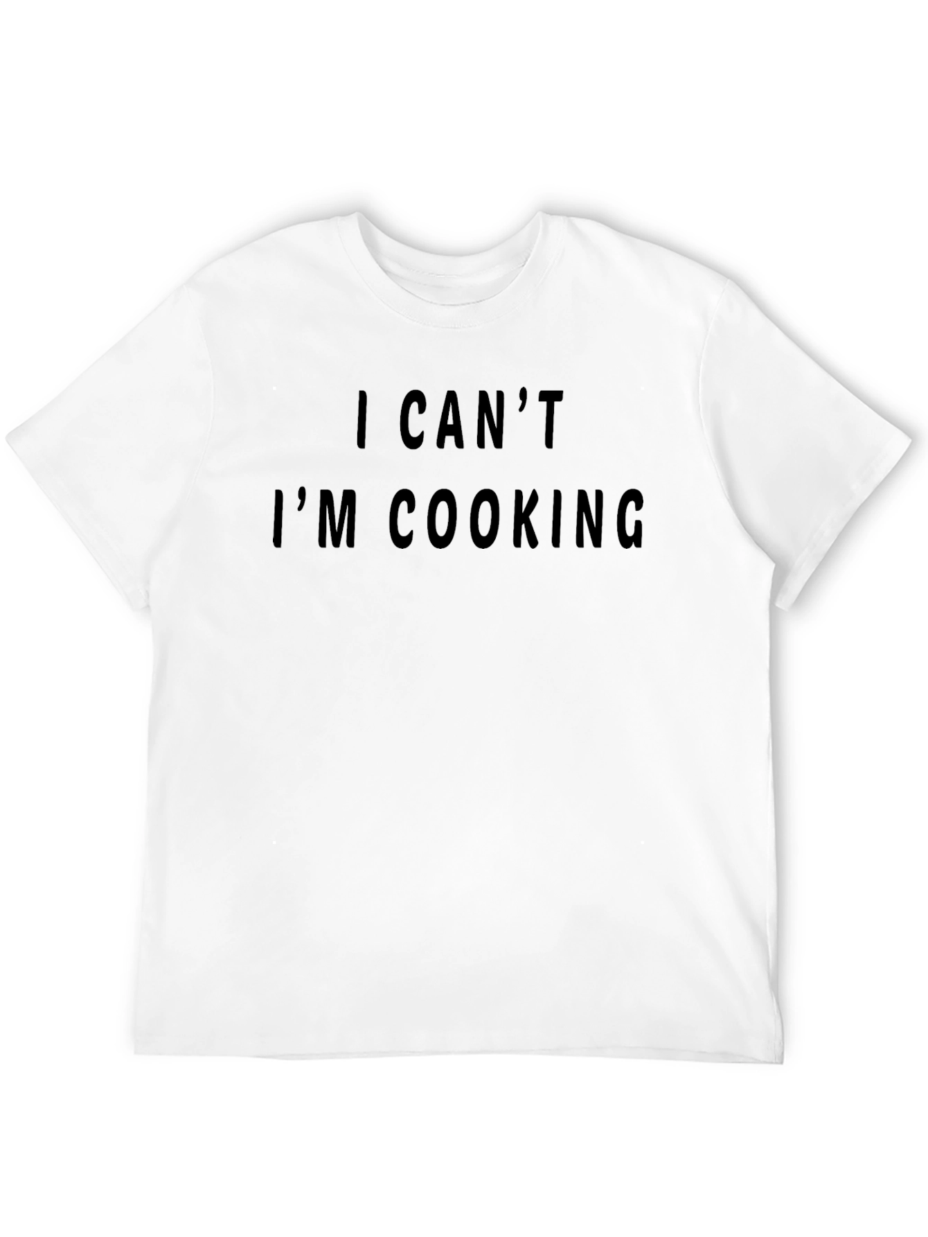 I Cant Im Cooking Funny Black T-Shirt