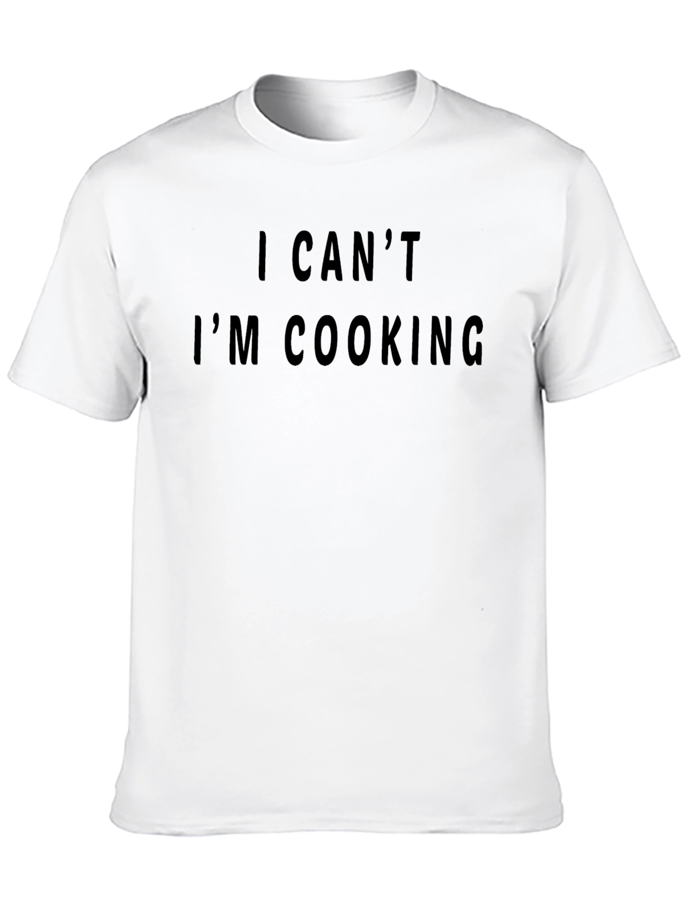 I Cant Im Cooking Funny Black T-Shirt