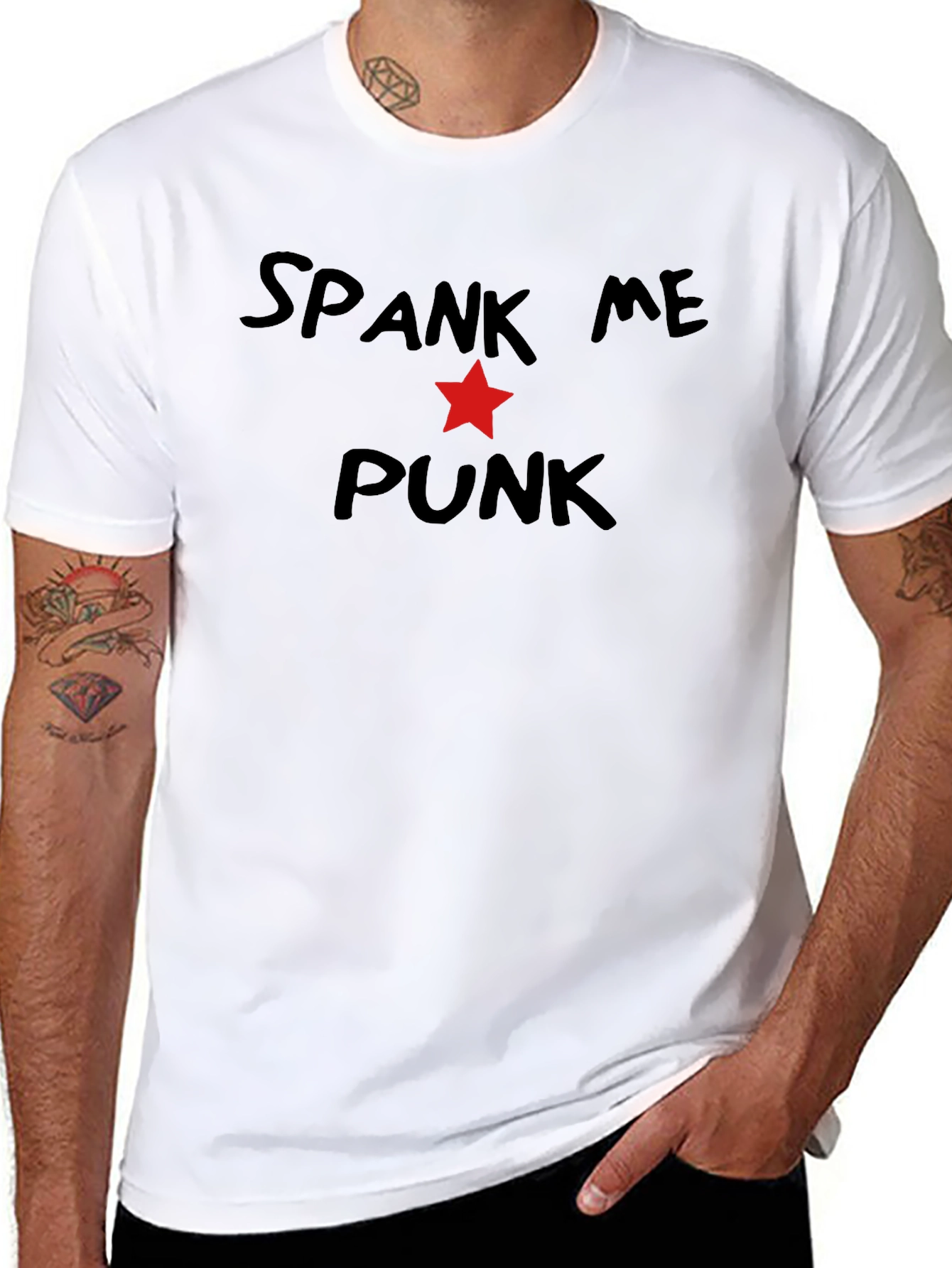 Spank Me Punk Tee - Edgy Graphic T-Shirt