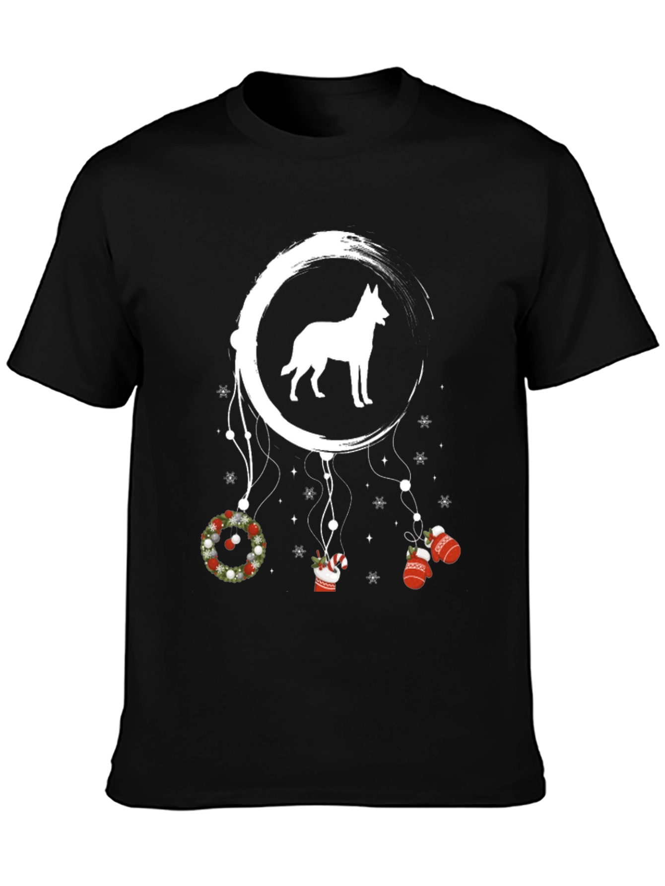 Dog Dreamcatcher Christmas Graphic Tee