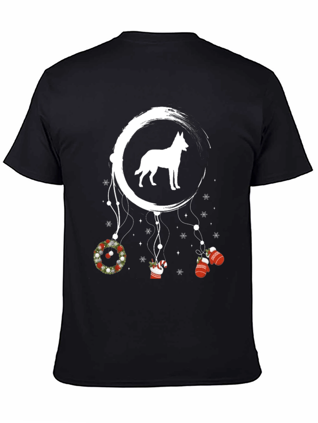 Dog Dreamcatcher Christmas Graphic Tee