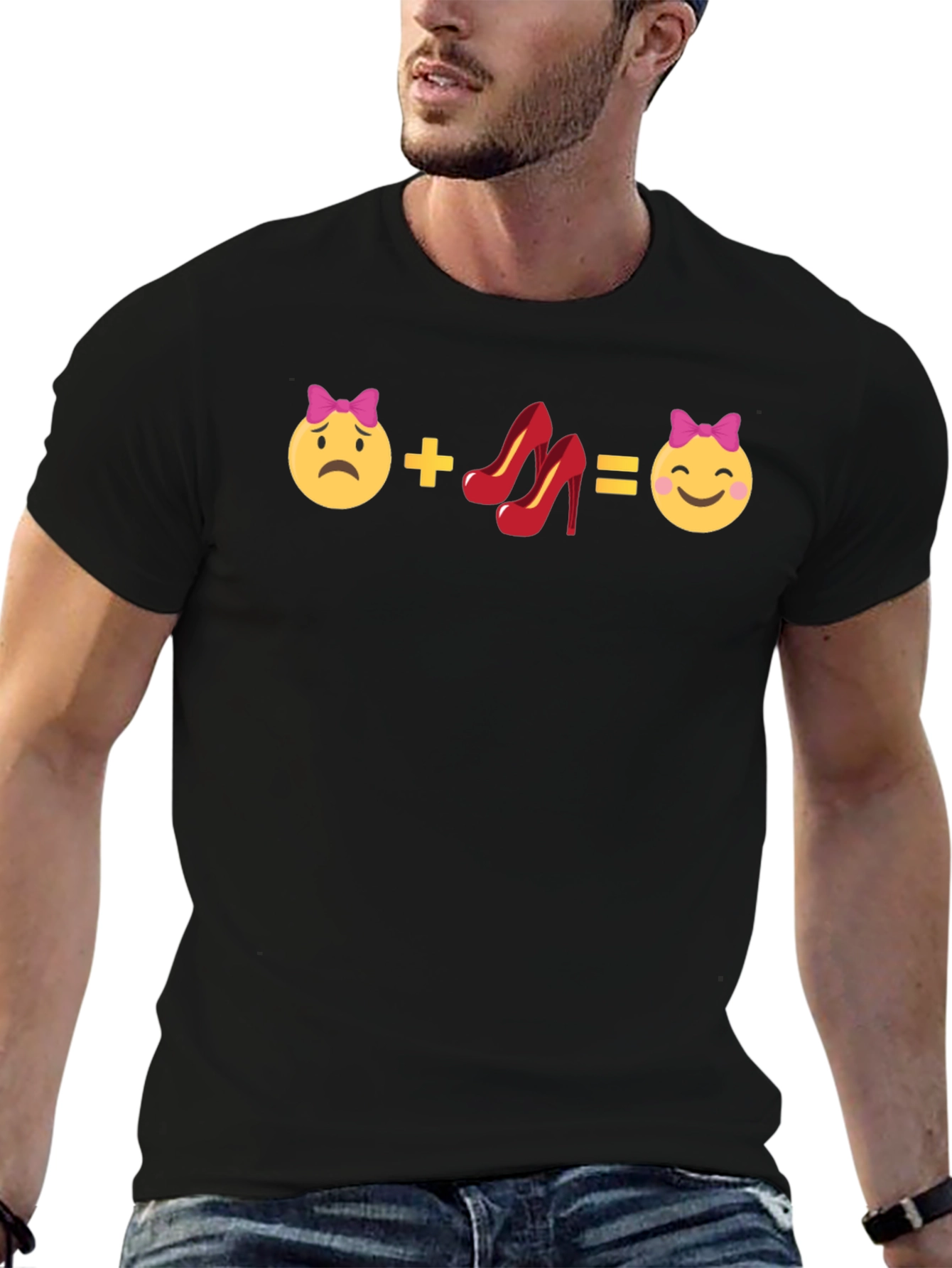 Emoji High Heel T-Shirt - Happy Shoes!