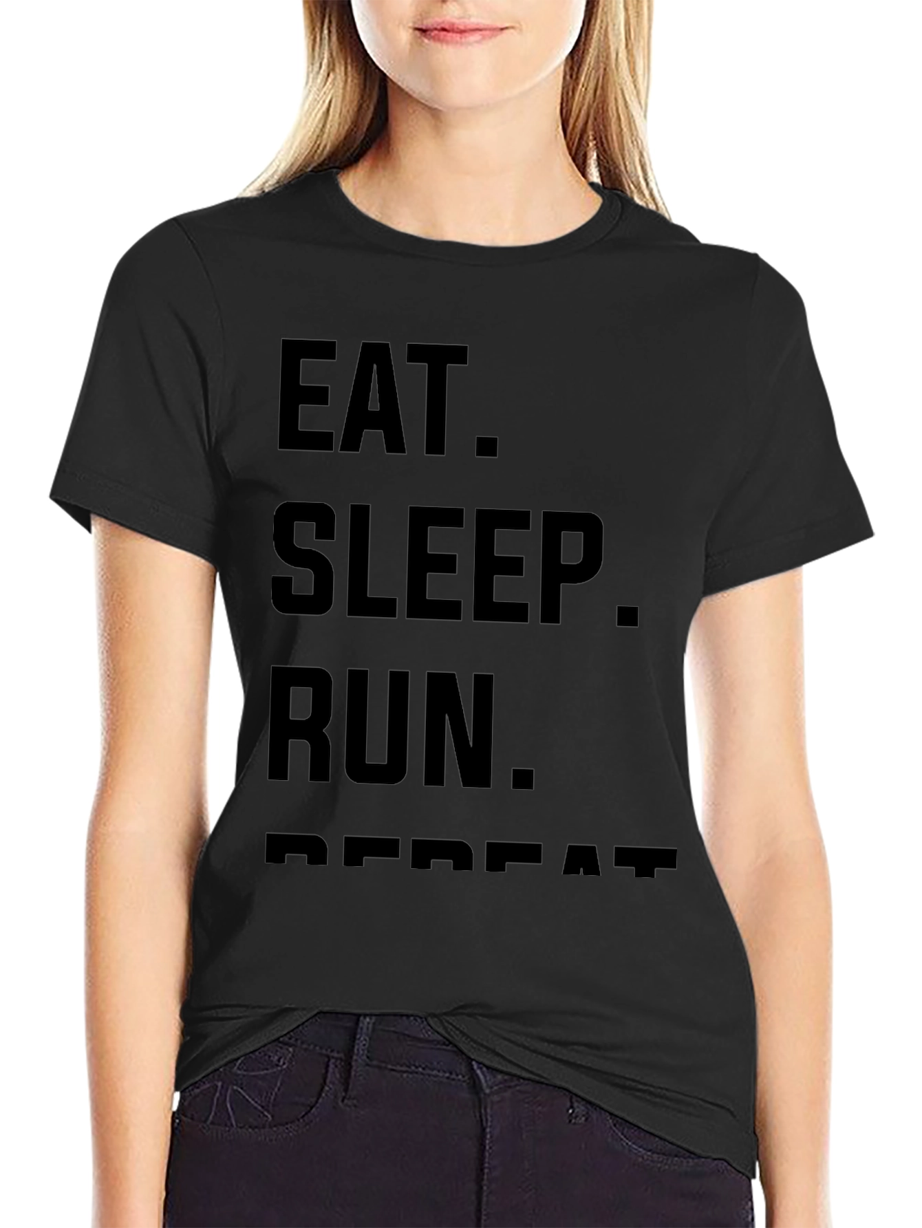 Eat Sleep Run Repeat T-Shirt - Athletic Tee