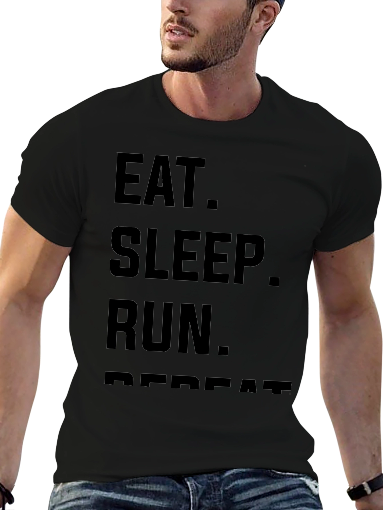 Eat Sleep Run Repeat T-Shirt - Athletic Tee