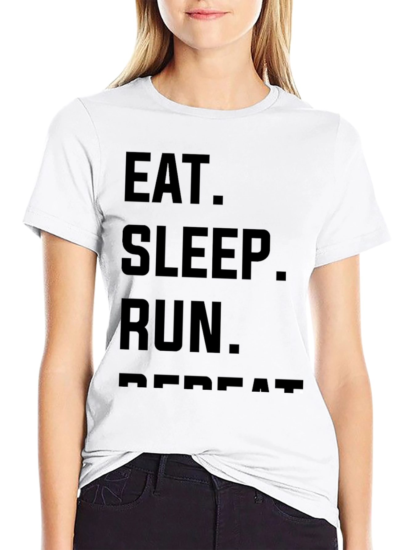 Eat Sleep Run Repeat T-Shirt - Athletic Tee