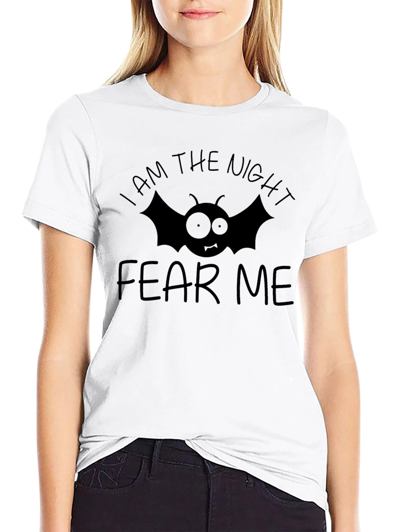 I Am The Night Fear Me Bat Graphic T-Shirt