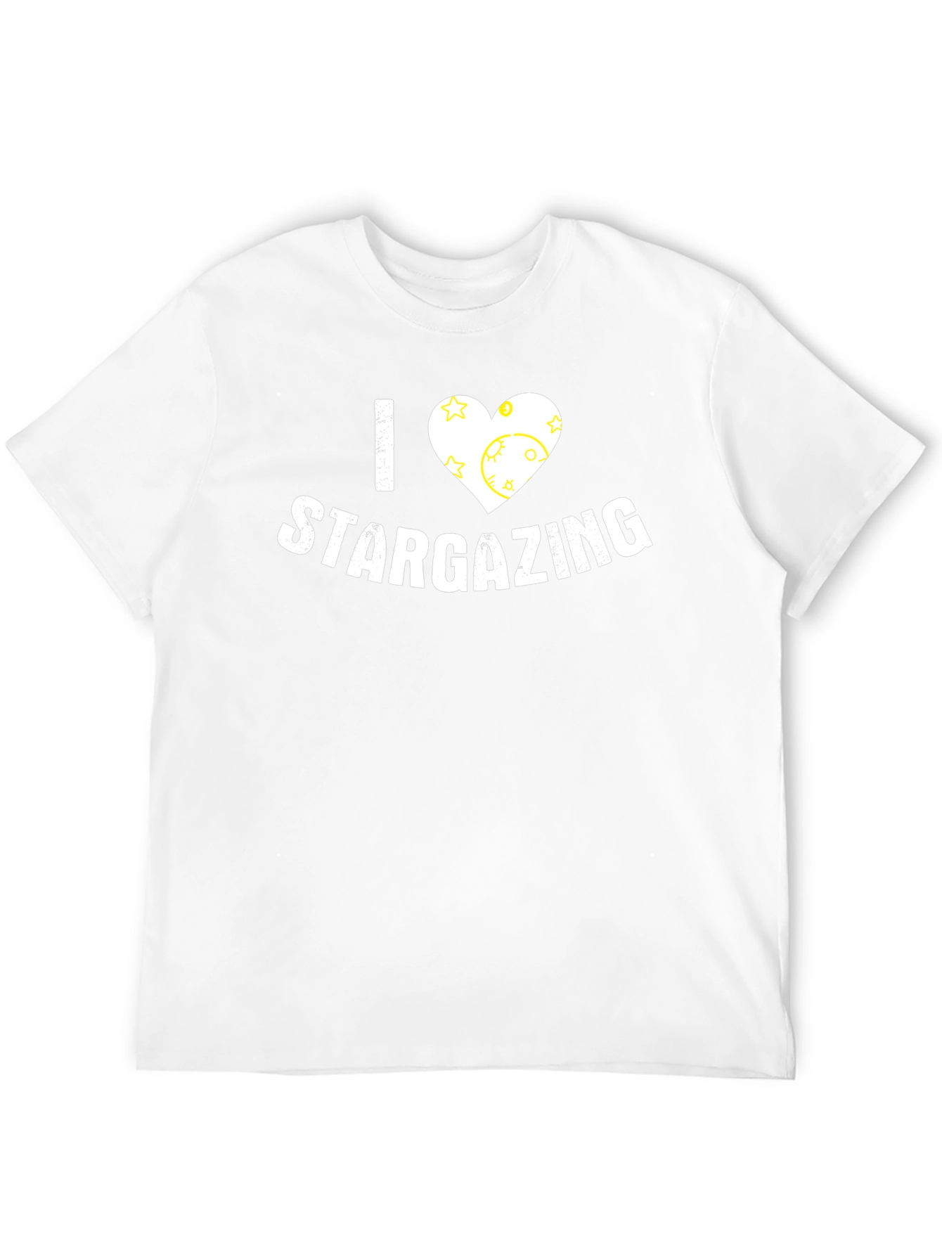 I Heart Stargazing Black T-Shirt