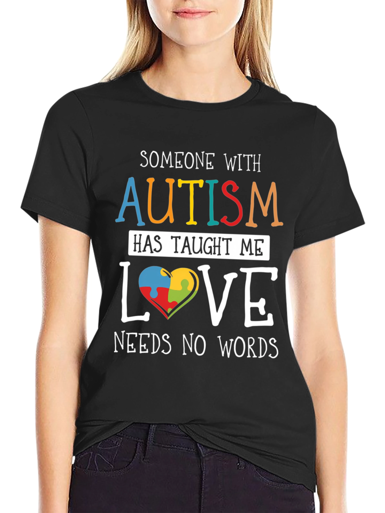 Autism Awareness T-Shirt: Love Needs No Words