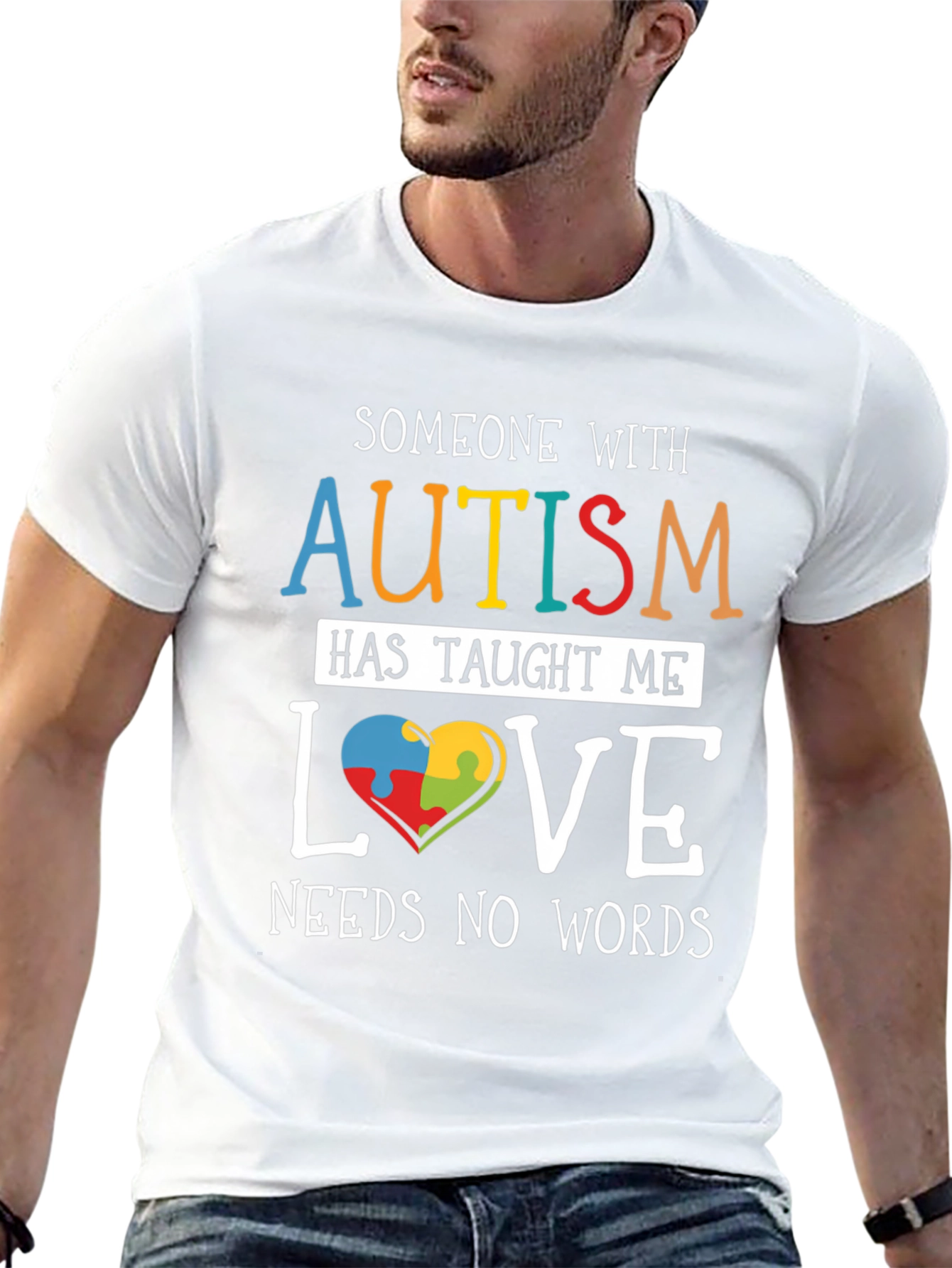 Autism Awareness T-Shirt: Love Needs No Words