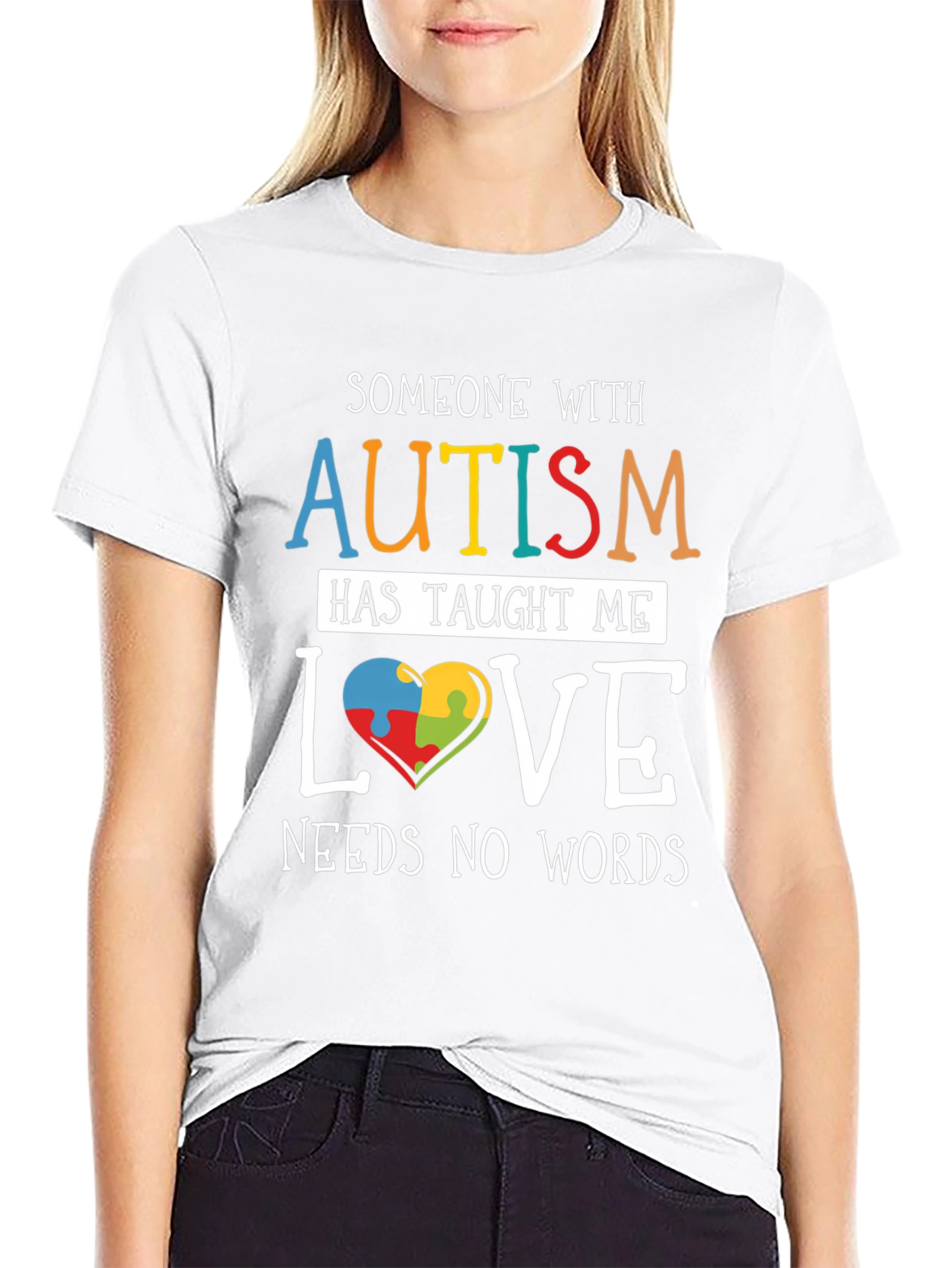 Autism Awareness T-Shirt: Love Needs No Words