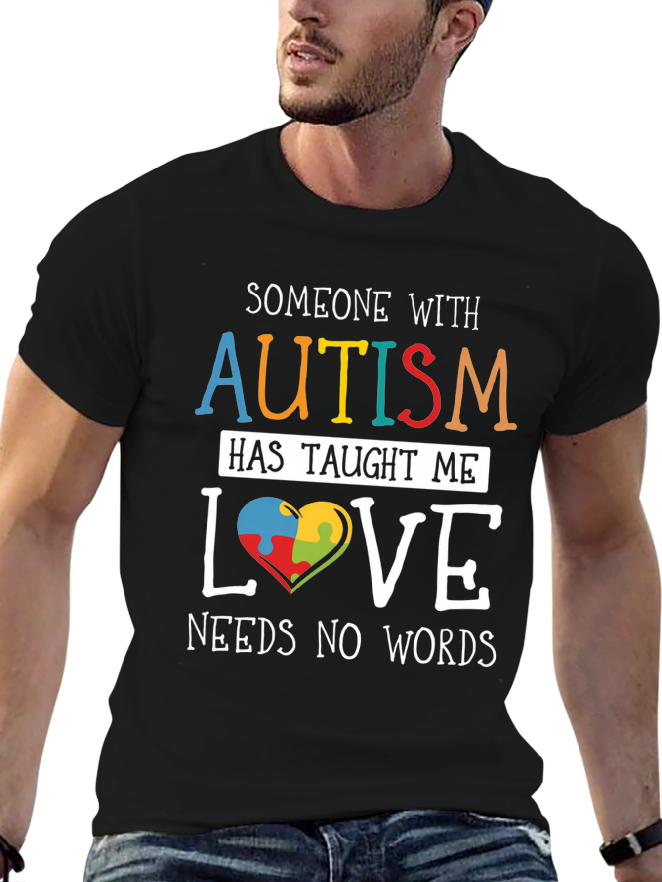 Autism Awareness T-Shirt: Love Needs No Words
