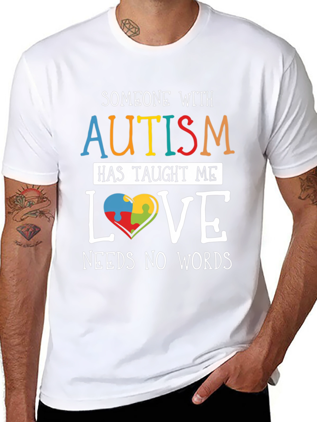 Autism Awareness T-Shirt: Love Needs No Words