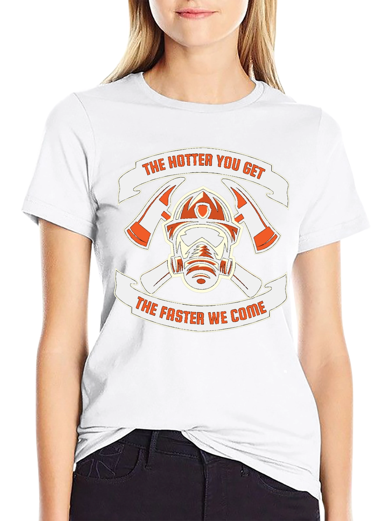 Firefighter Helmet T-Shirt - The Hotter You Get