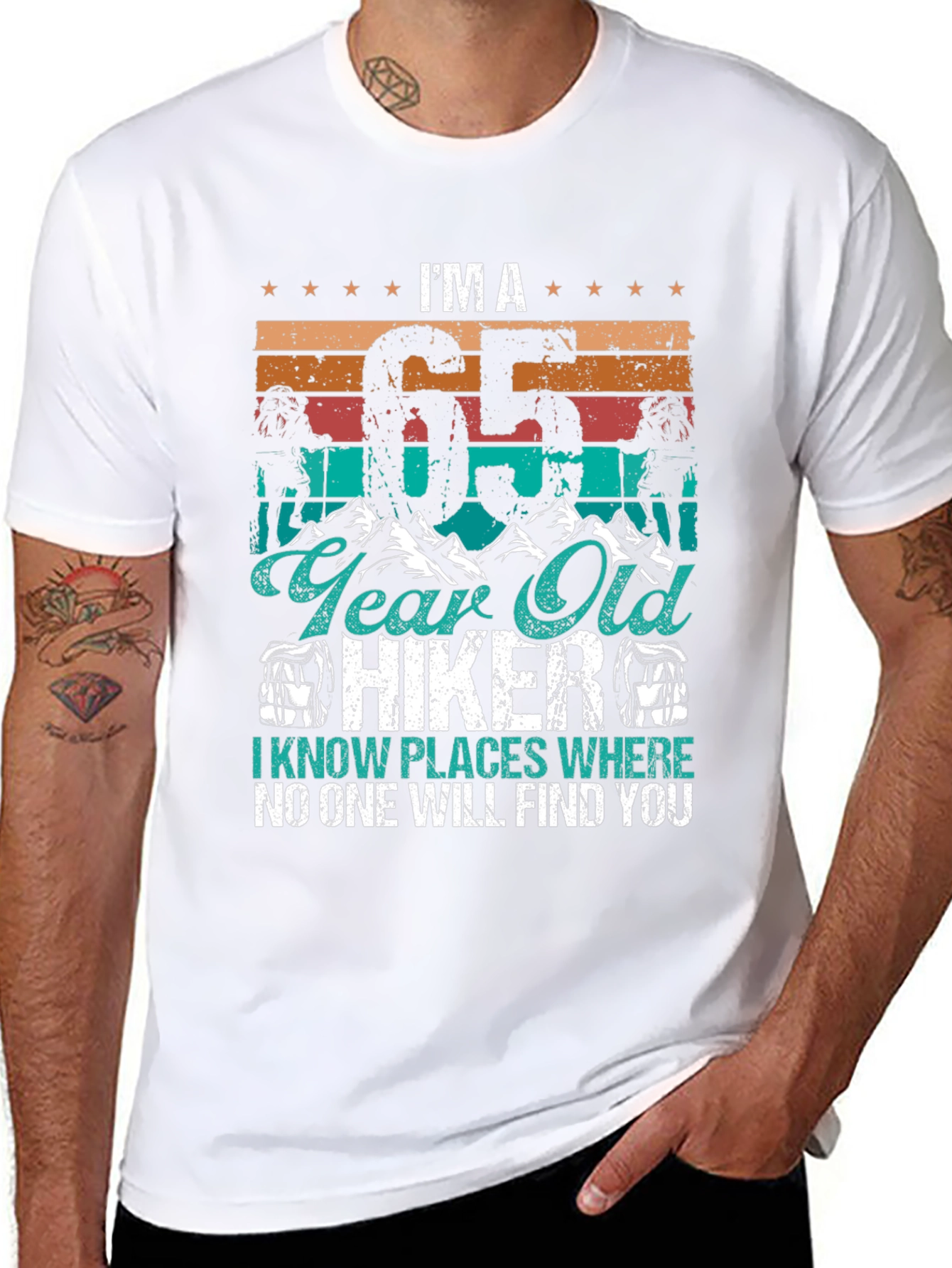 65 Year Old Hiker T-Shirt