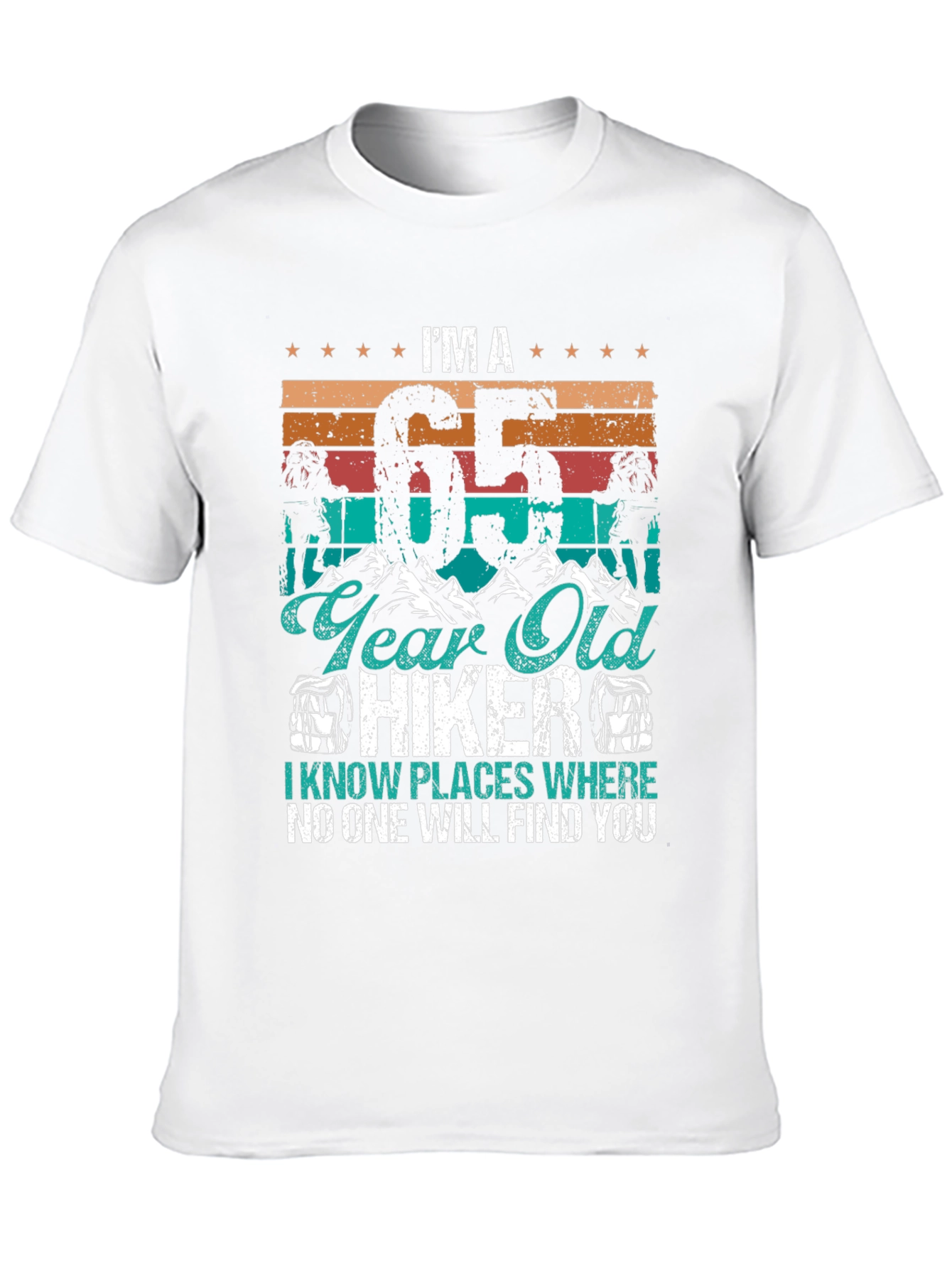 65 Year Old Hiker T-Shirt
