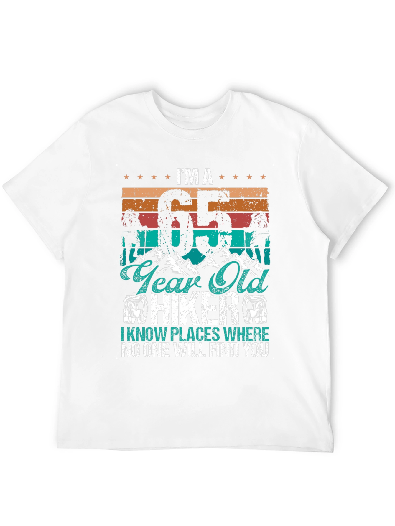 65 Year Old Hiker T-Shirt