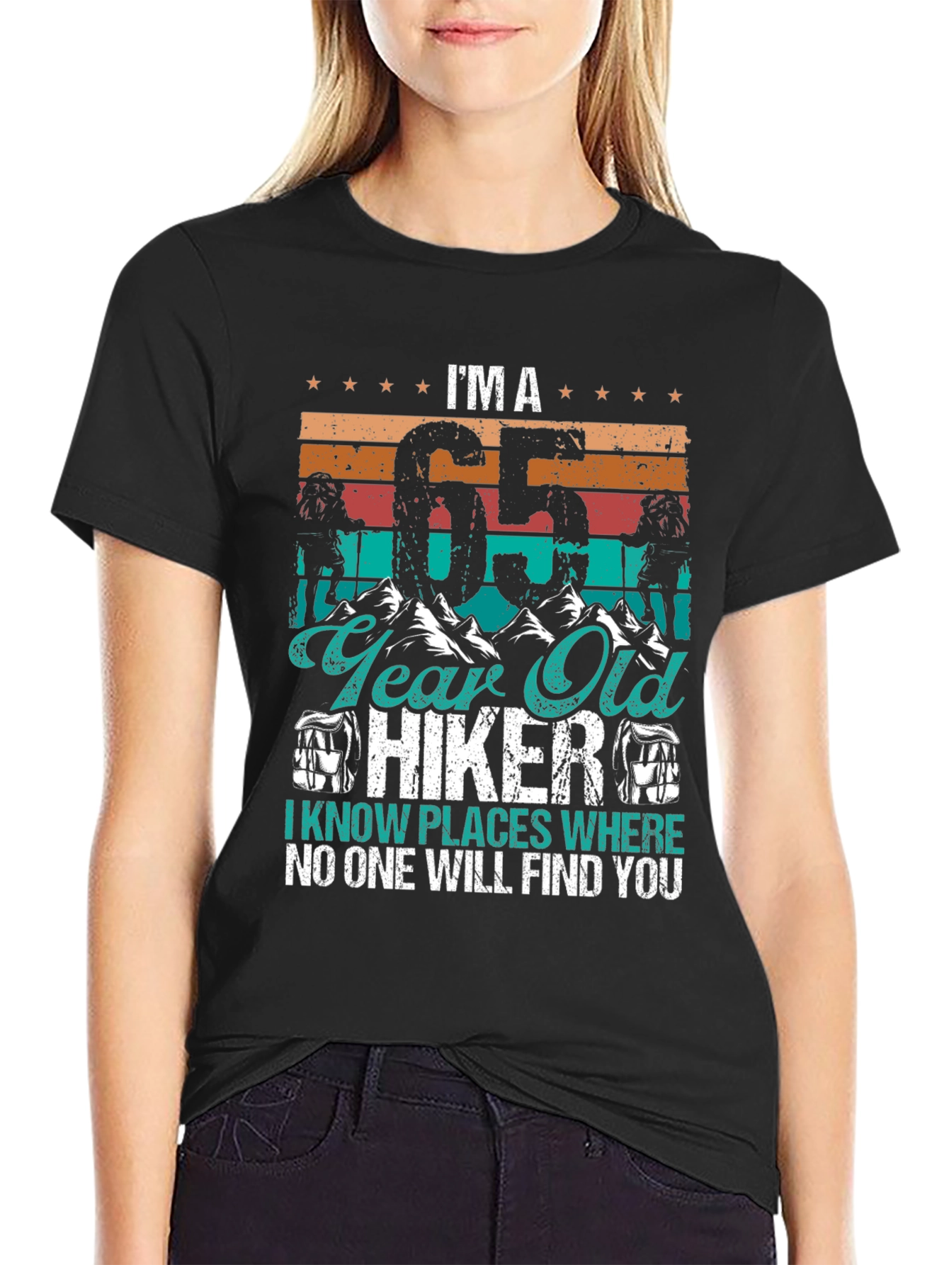 65 Year Old Hiker T-Shirt