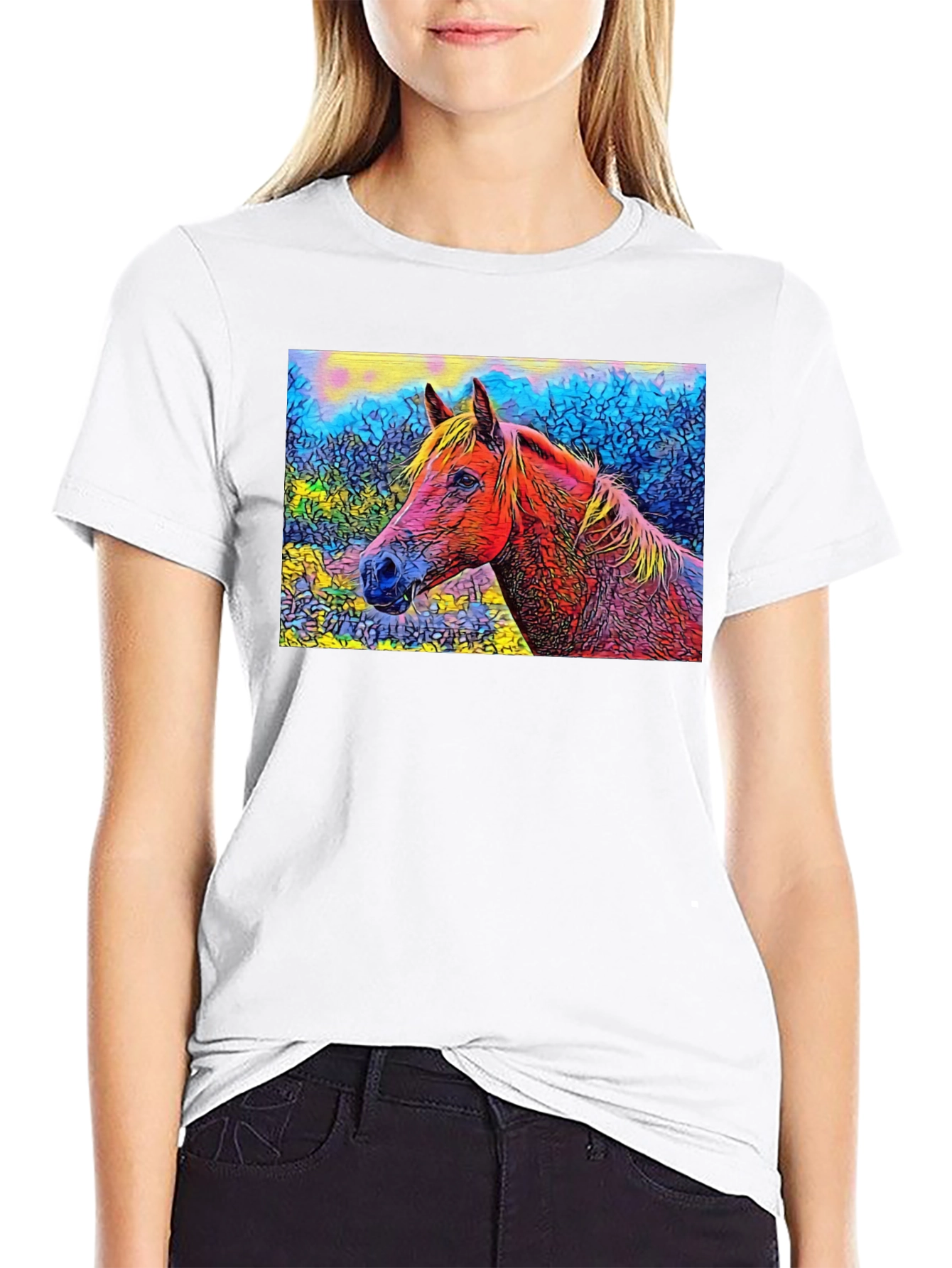 Horse Art T-Shirt - Unique Graphic Tee