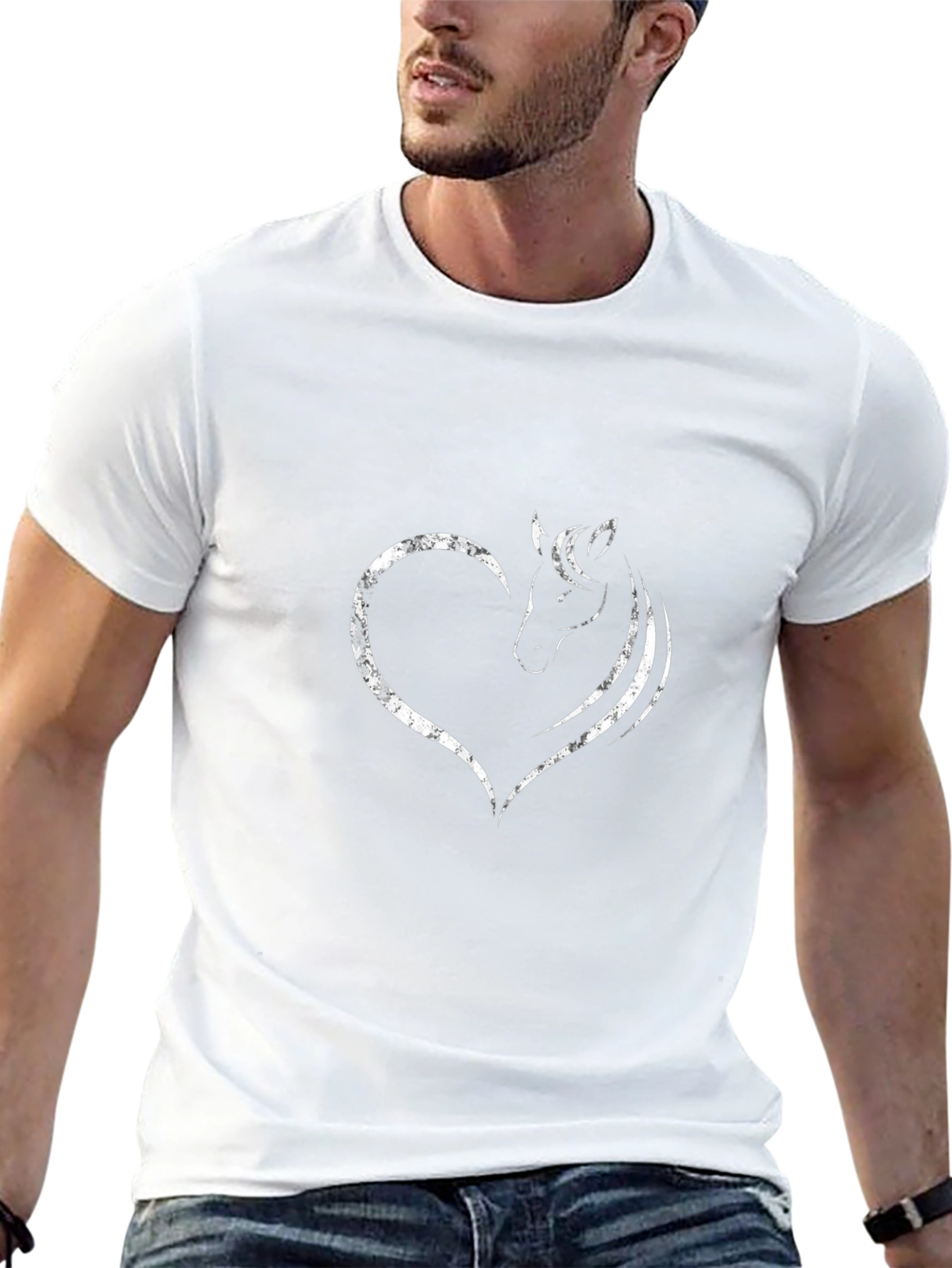 Equestrian Heart Tee - Horse Lovers T-Shirt