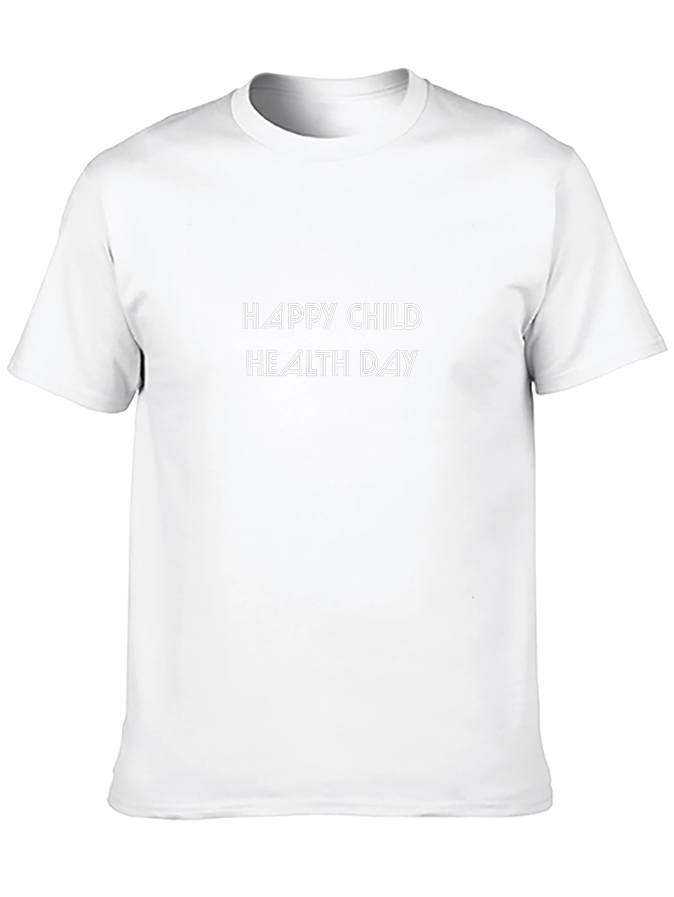 Happy Child Health Day Black T-Shirt