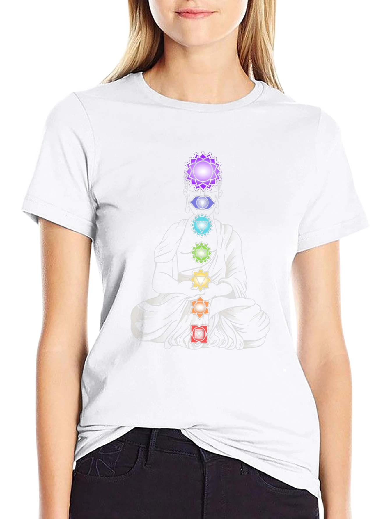 Chakra Meditation T-Shirt - Spiritual Yoga Design
