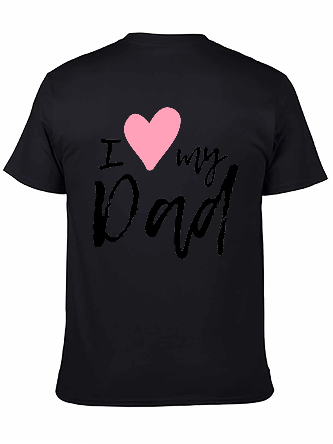 I Heart My Dad Black T-Shirt