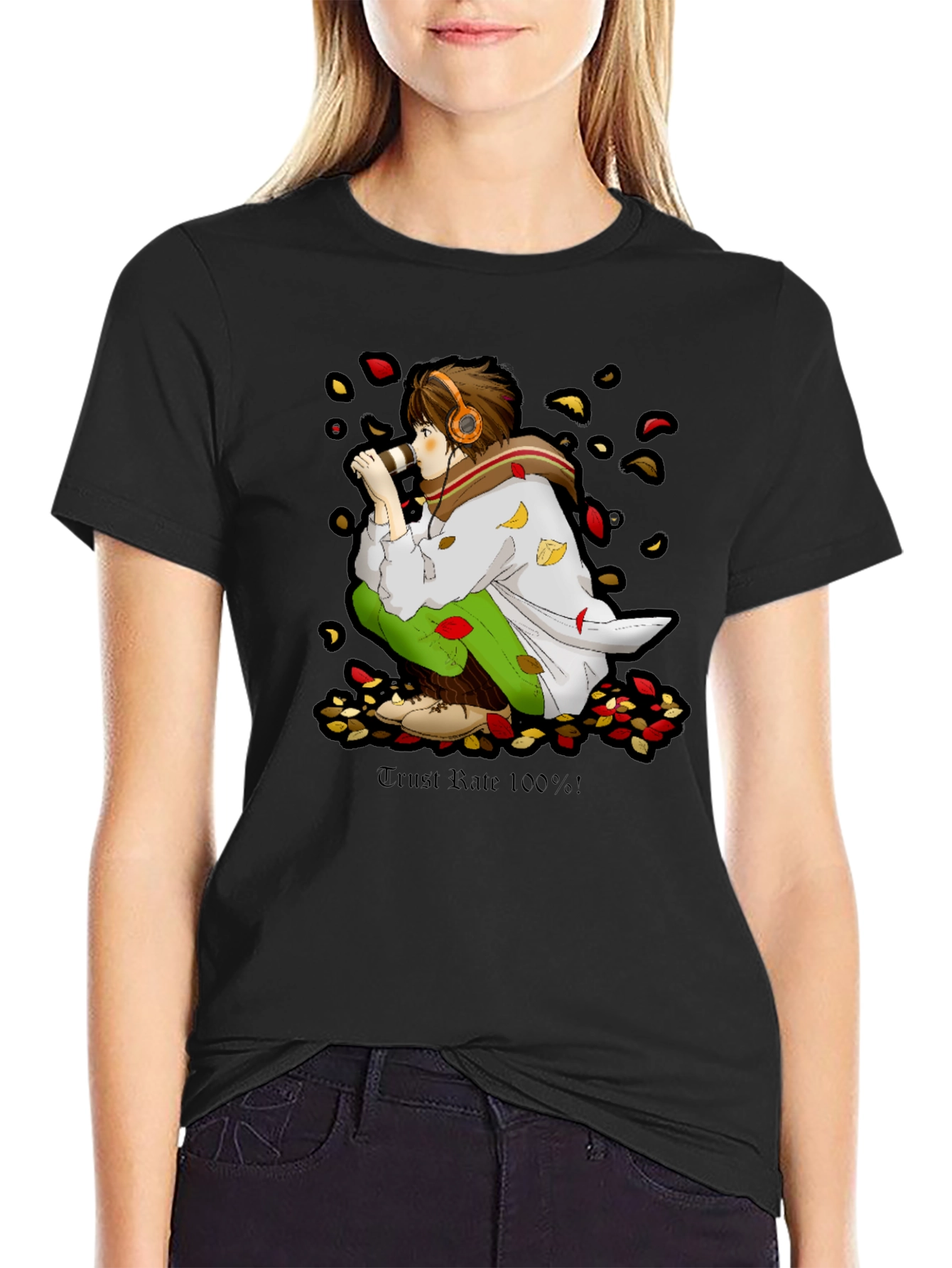 Anime Boy Graphic Tee - Trust Rate 100%