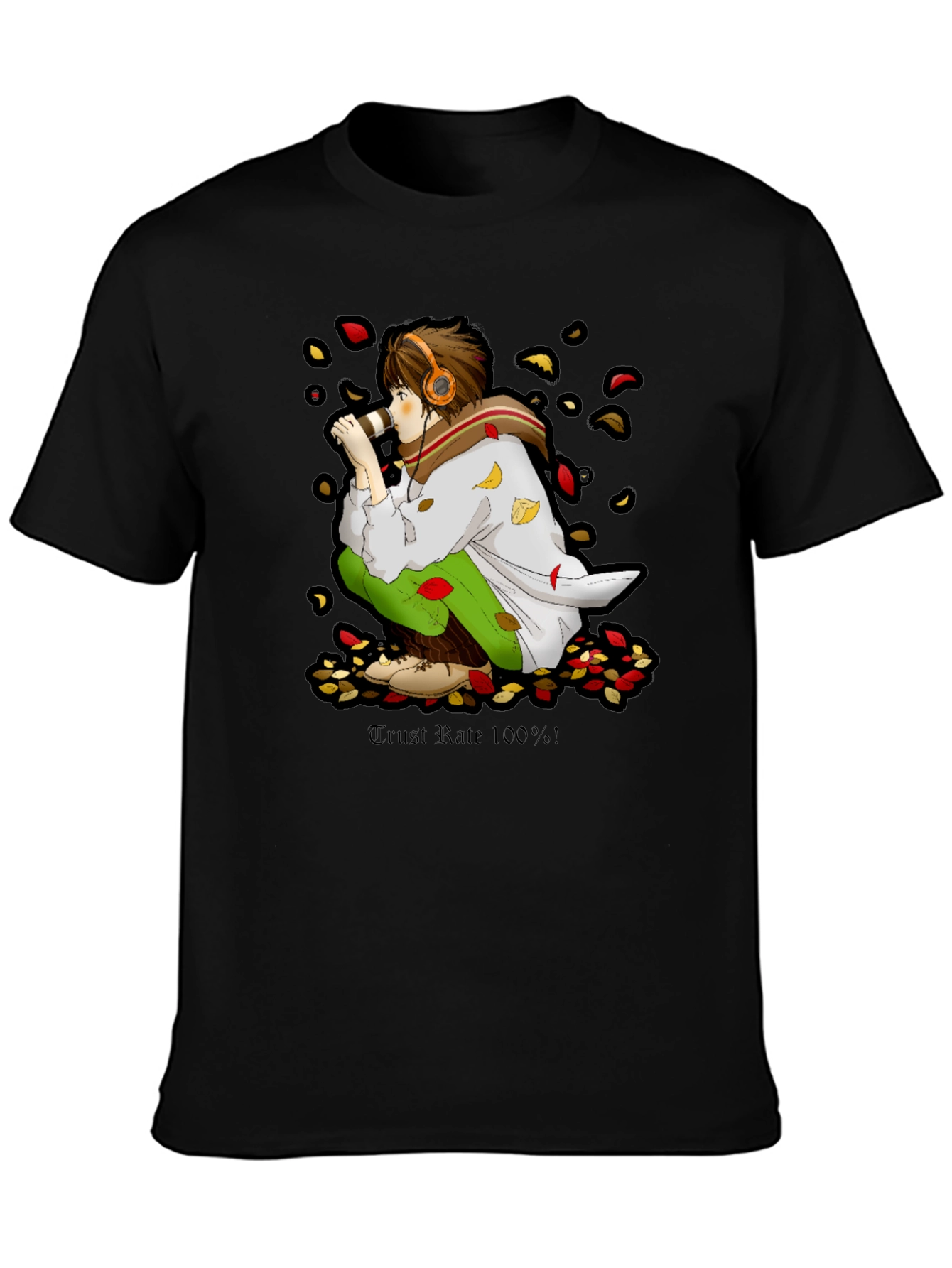 Anime Boy Graphic Tee - Trust Rate 100%