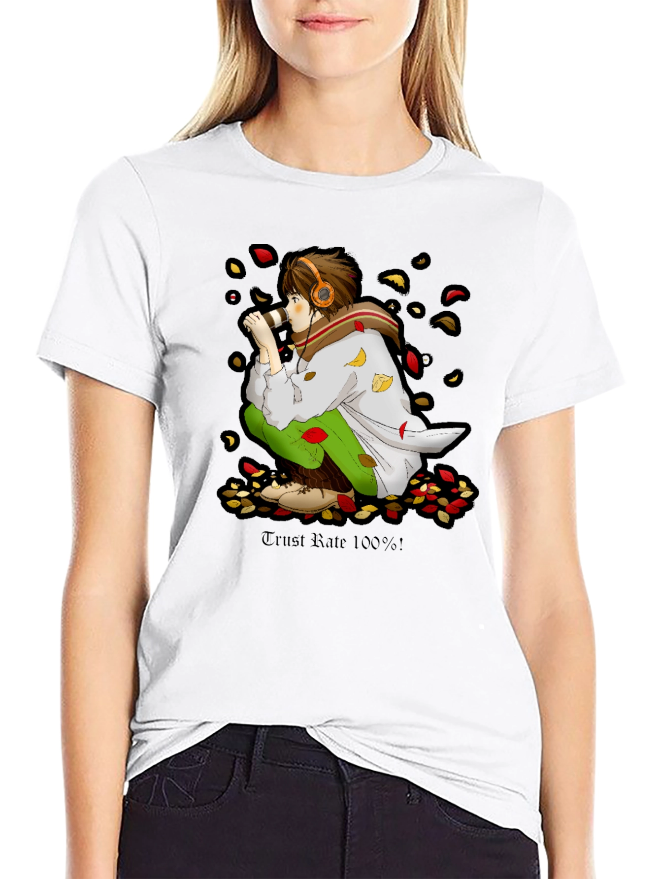 Anime Boy Graphic Tee - Trust Rate 100%