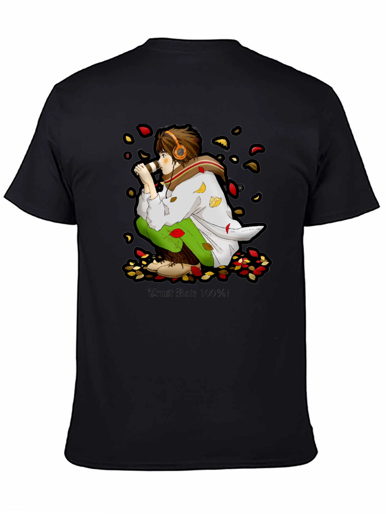 Anime Boy Graphic Tee - Trust Rate 100%