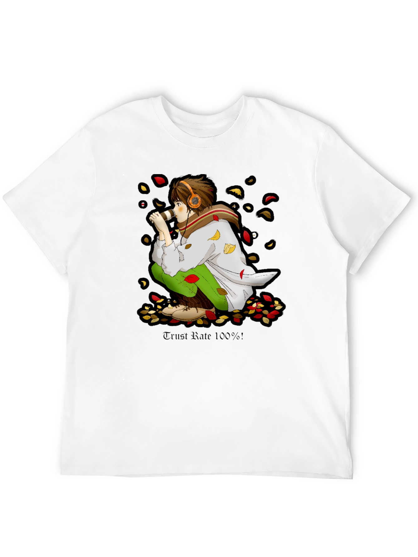 Anime Boy Graphic Tee - Trust Rate 100%