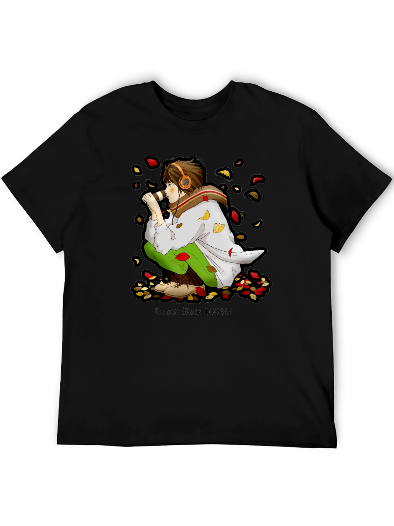 Anime Boy Graphic Tee - Trust Rate 100%