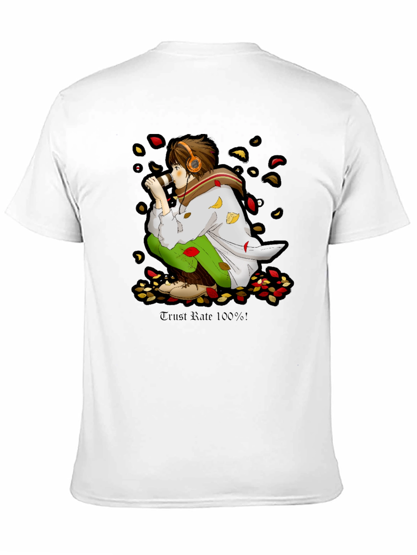 Anime Boy Graphic Tee - Trust Rate 100%