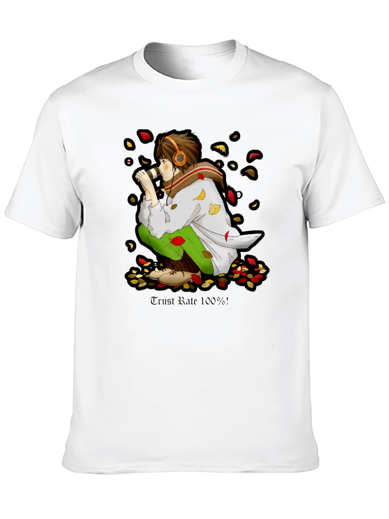 Anime Boy Graphic Tee - Trust Rate 100%