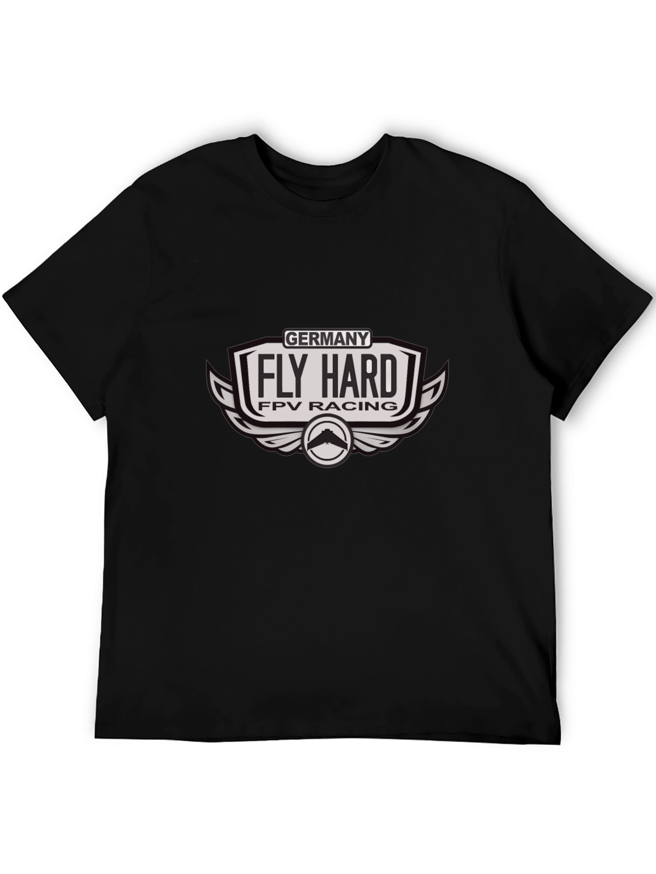 Fly Hard FPV Racing Germany Black T-Shirt
