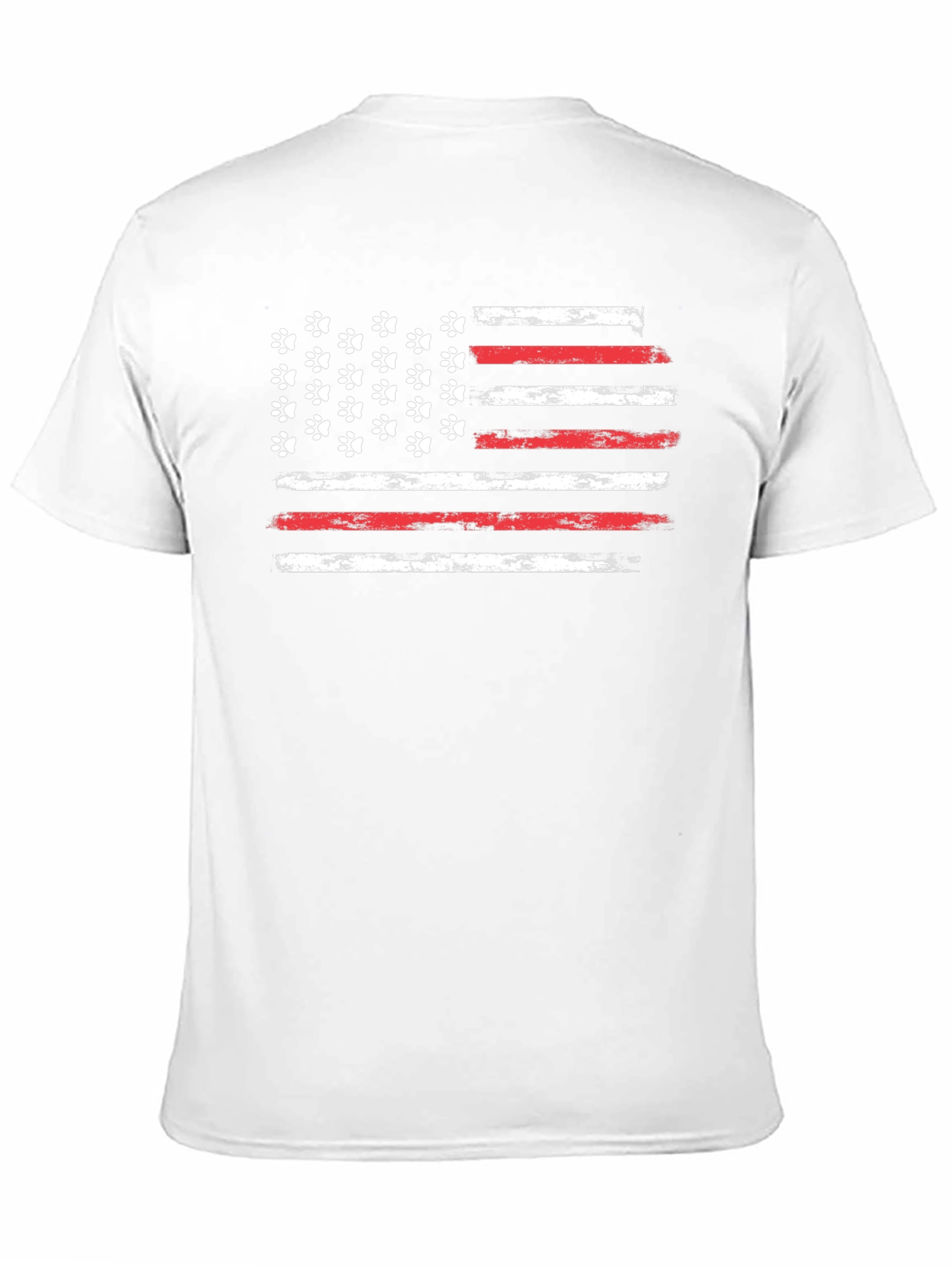 American Flag Paw Print Graphic Tee