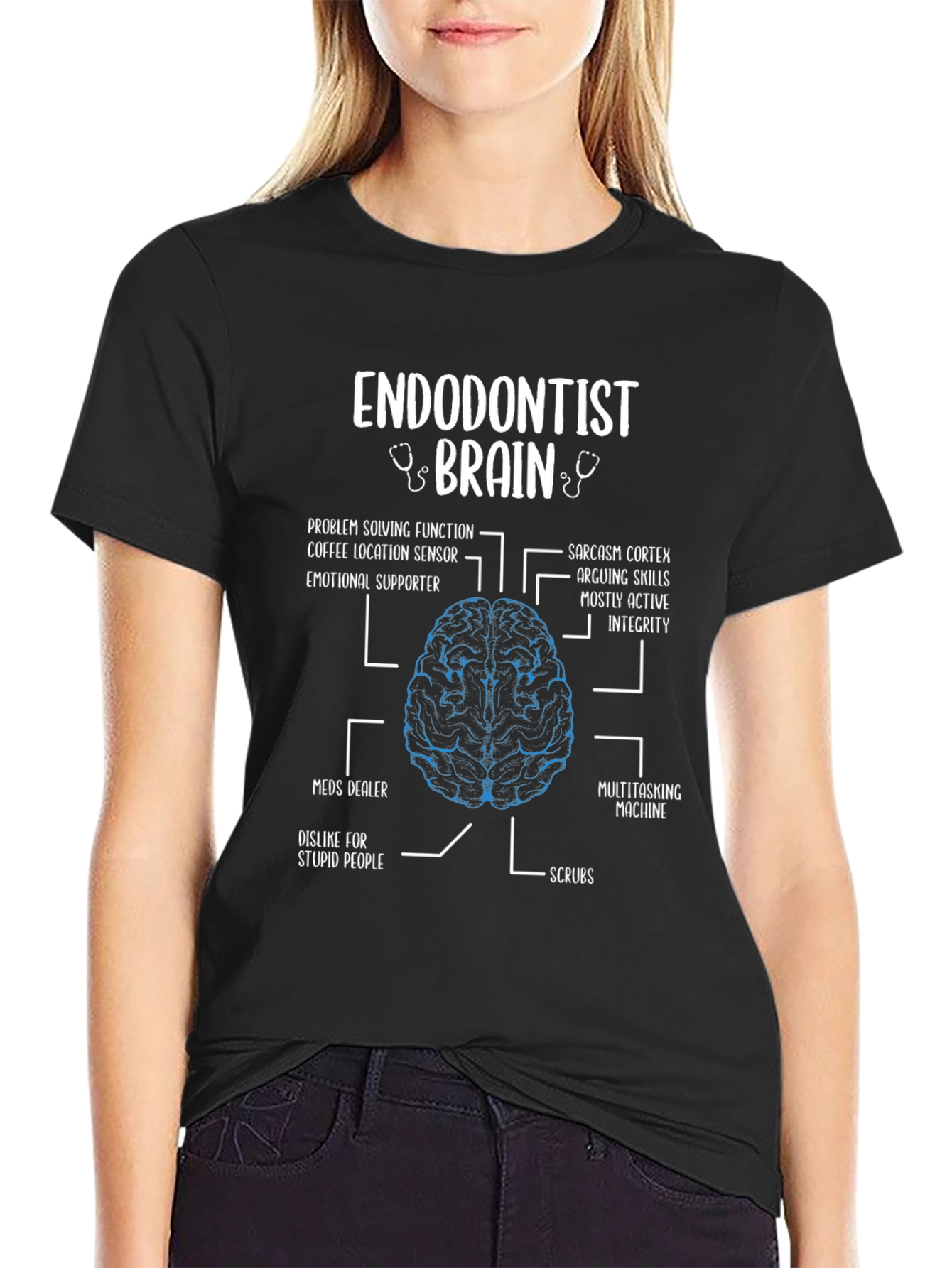 Endodontist Brain T-Shirt - Funny Anatomy Gift